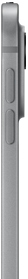 iPad Pro, pohled z boku, stříbrná barva, tenký profil, hliníkové tělo, tlačítka hlasitosti a profesionální fotosoustava